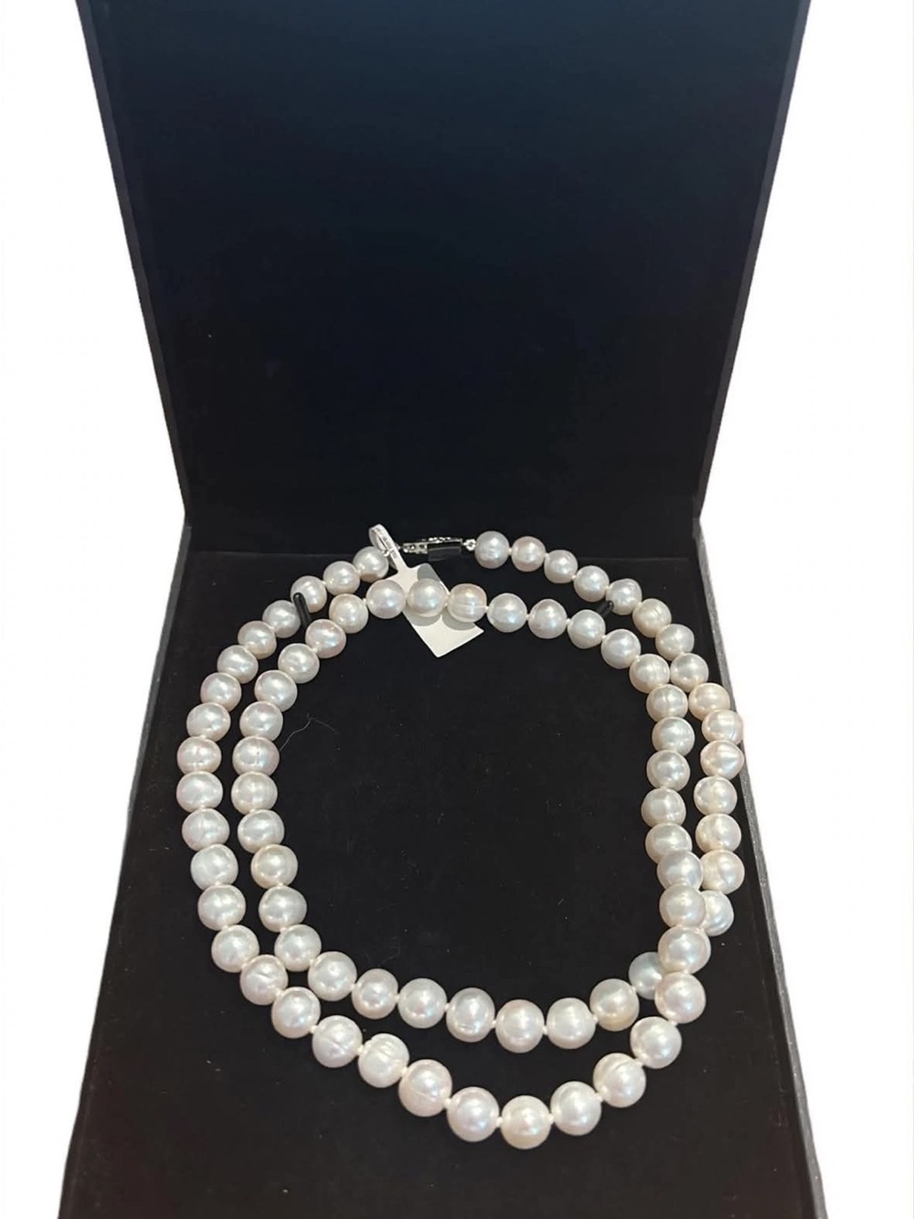 Macy's Lustrous White Single-Strand Fresh Water Pearl Necklace